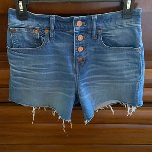 Madewell Button Fly Denim Shorts